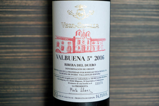 Vega Sicilia Valbuena 5 2017 Ribero Del Duero Spain